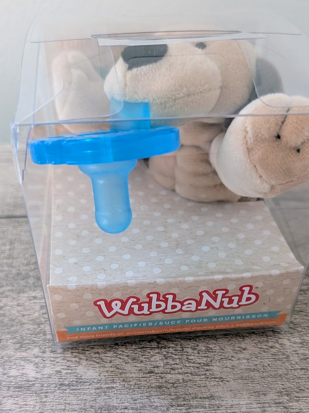 Brand New WubbaNub Infant Pacifier Plush Toy - Dog